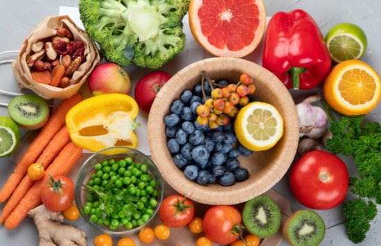 Billede af fødevarer der indeholder C-vitamin c vitamin kost